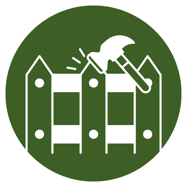 Zaunarbeiten Icon – Baum- & Gartenpflege Köllmann